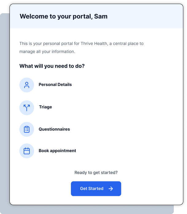 Rapid Patient onboarding